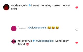 miley cyrus risponde commento instagram victoria de angelis