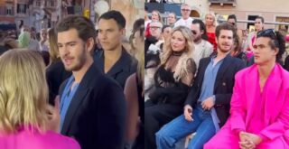 andrew garfield in italia roma valentino