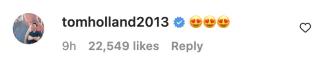 tom holland commento reazione zendaya look