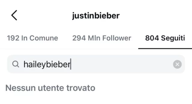 Justin Bieber non segue piÃ¹ Hailey Bieber su Instagram