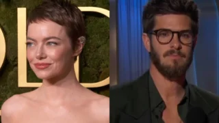 emma stone andrew garfield reunion golden globes